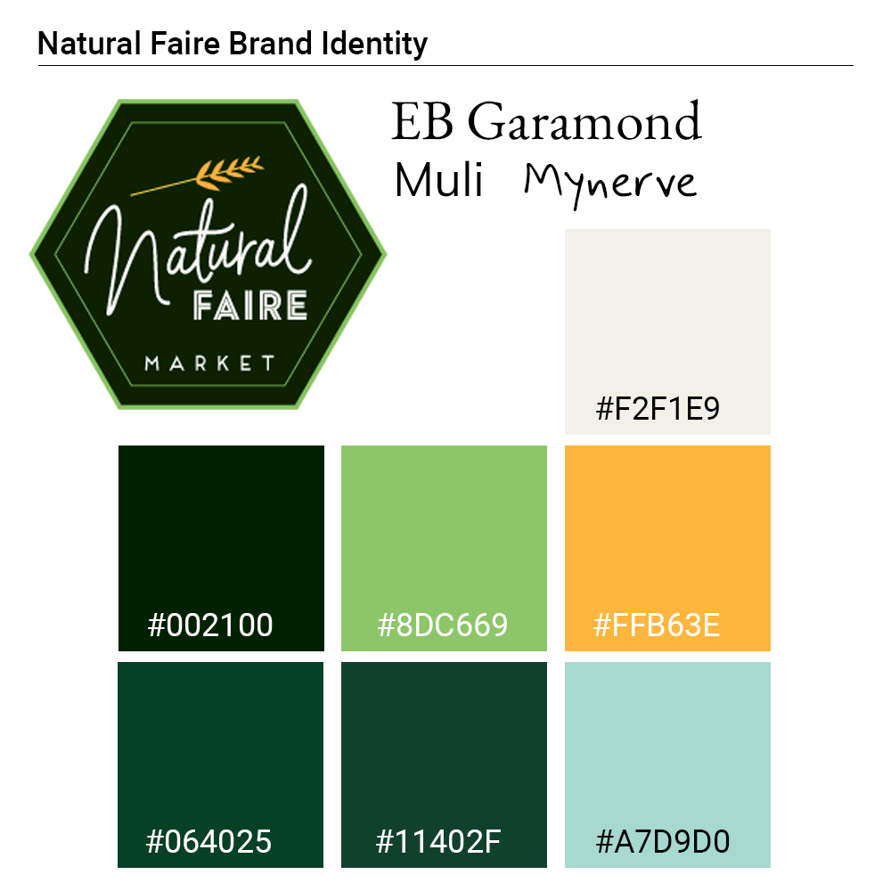 Natural Faire Market Brand Identity