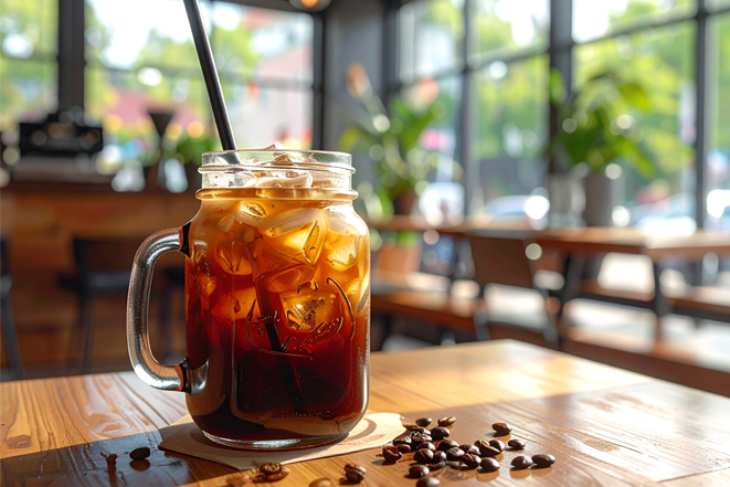 Cold Brew Coffee On A Table Image