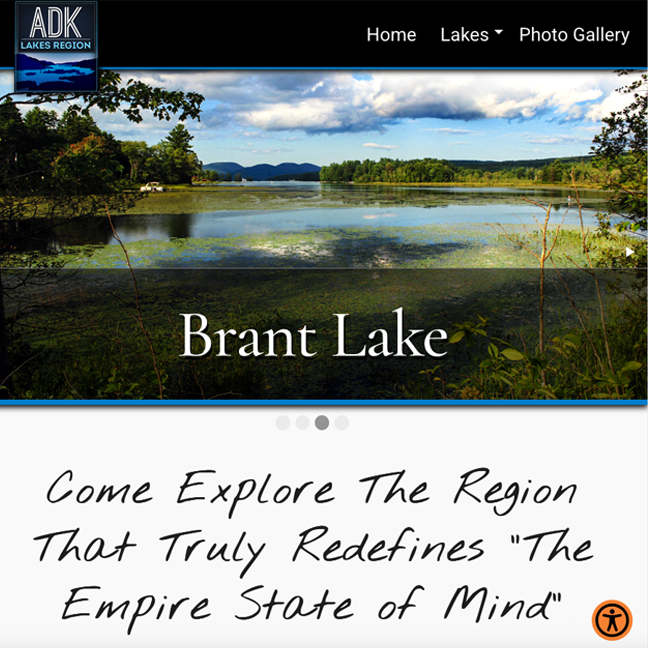 Image of ADK Lakes Region Website