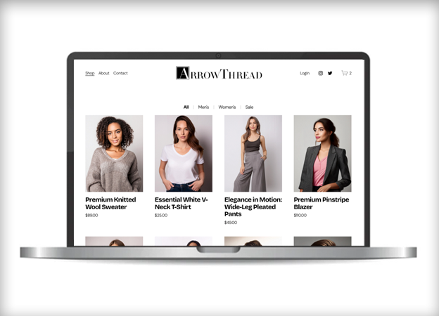 ArrowThread Apparel Home Page