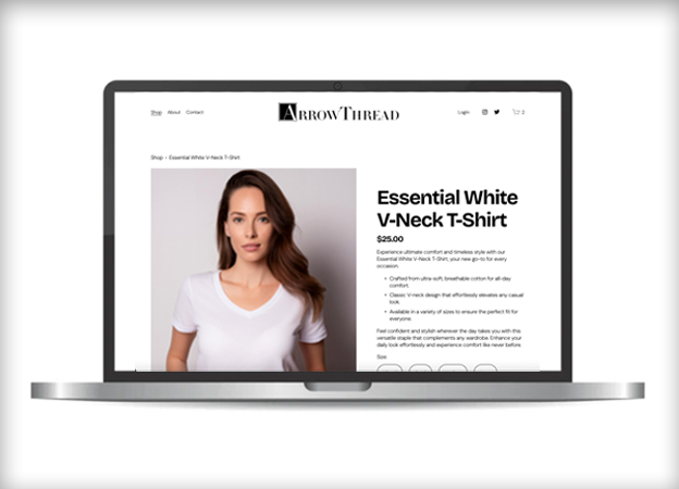 ArrowThread Apparel Product Page
