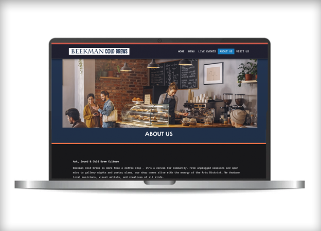 Image of 'Beekman Cold Brews' About Us Page