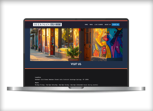 Image of 'Beekman Cold Brews' Visit Us Page