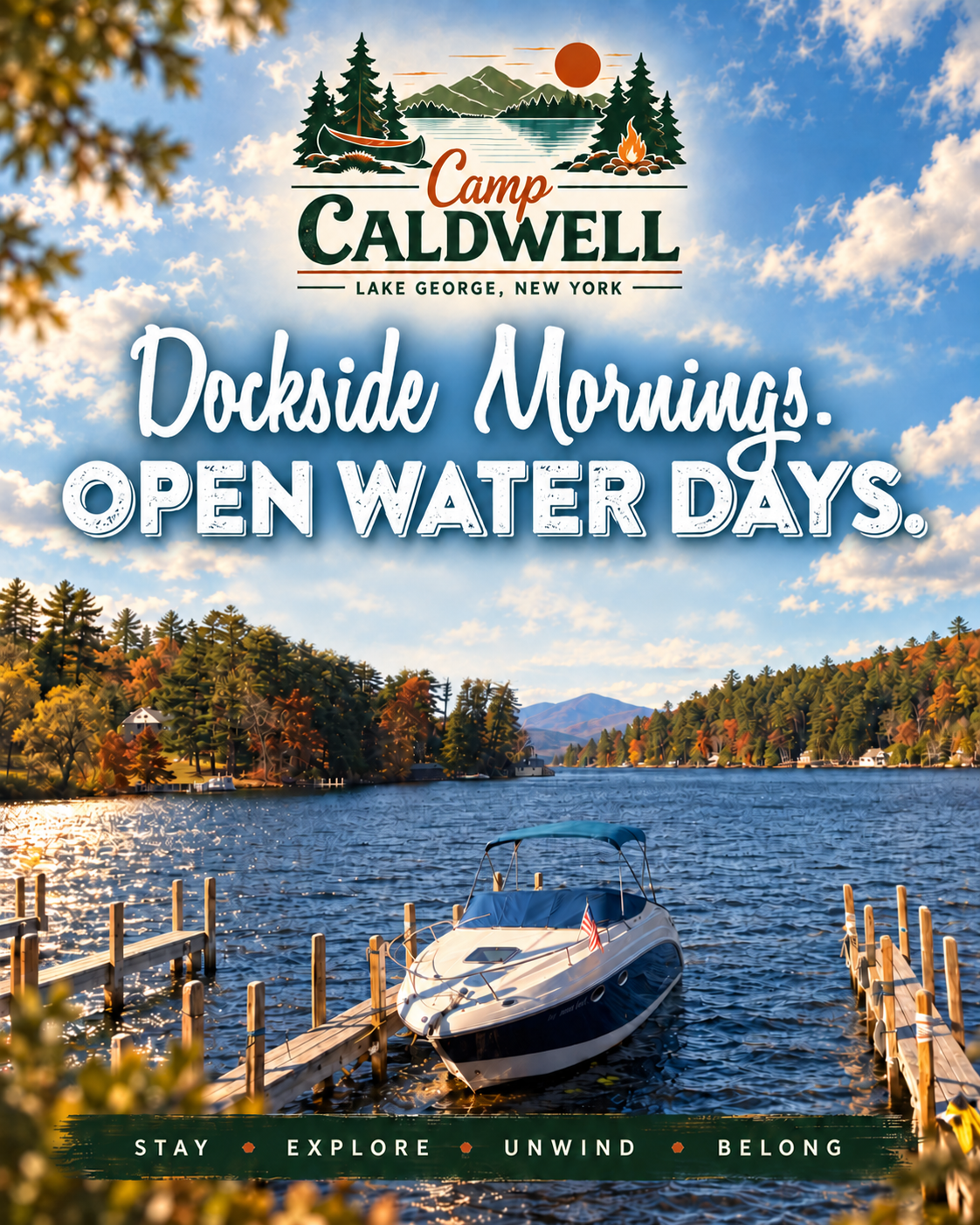 Social media graphic for 'Camp Caldwell'