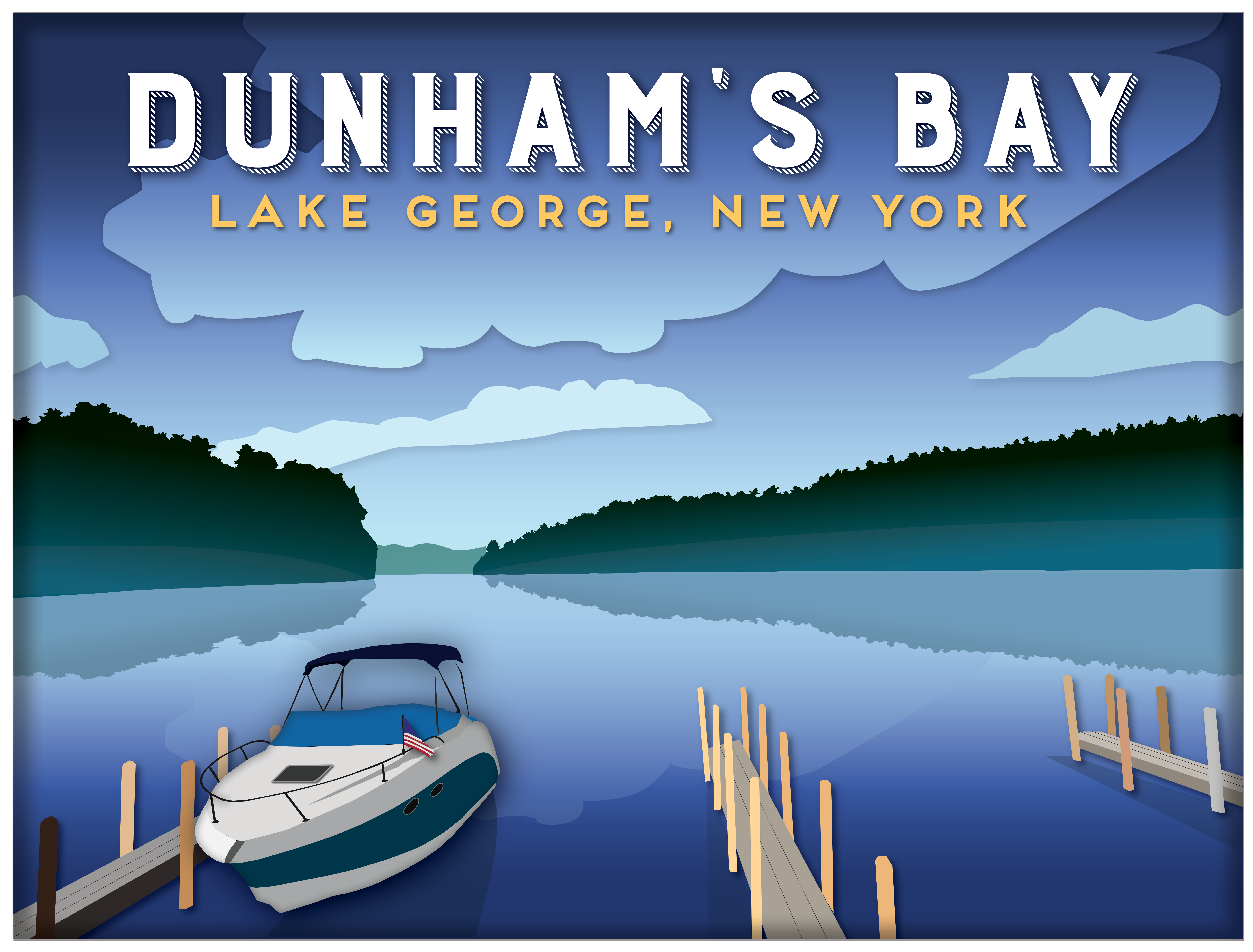 Illustration Adirondack Loj Rd, Lake Placid