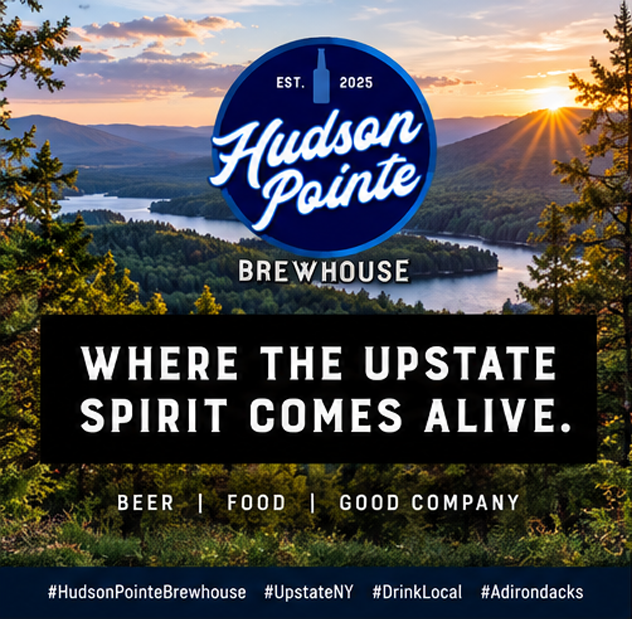 Social media graphic for 'Hudson Pointe Brewhouse'