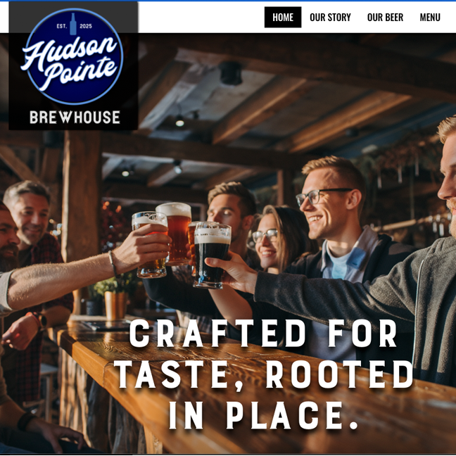 Image of Hudson Pointe Brewhouse Website