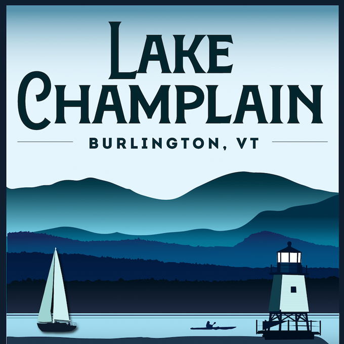 Illustration of Lake Champlain