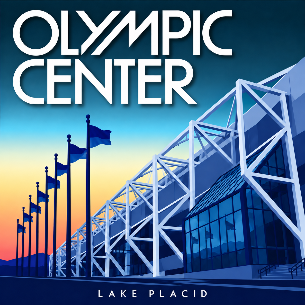AI variation of Lake Placid vector graphic