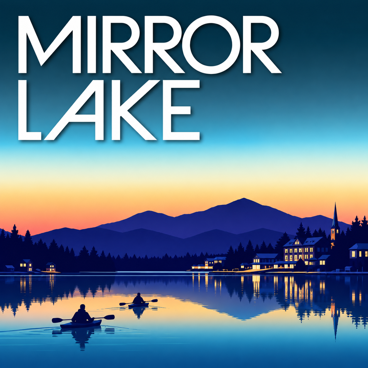 AI variation of Lake Placid vector graphic