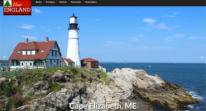 Thumbnail for New England Mockup Tourism Website