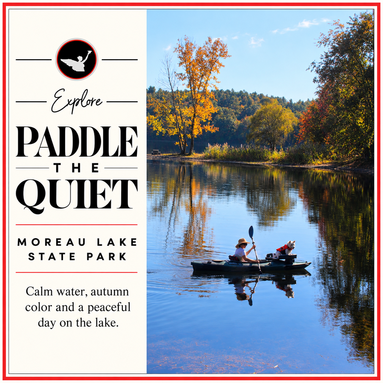 Social media graphic for Saratoga County Tourism Campaign