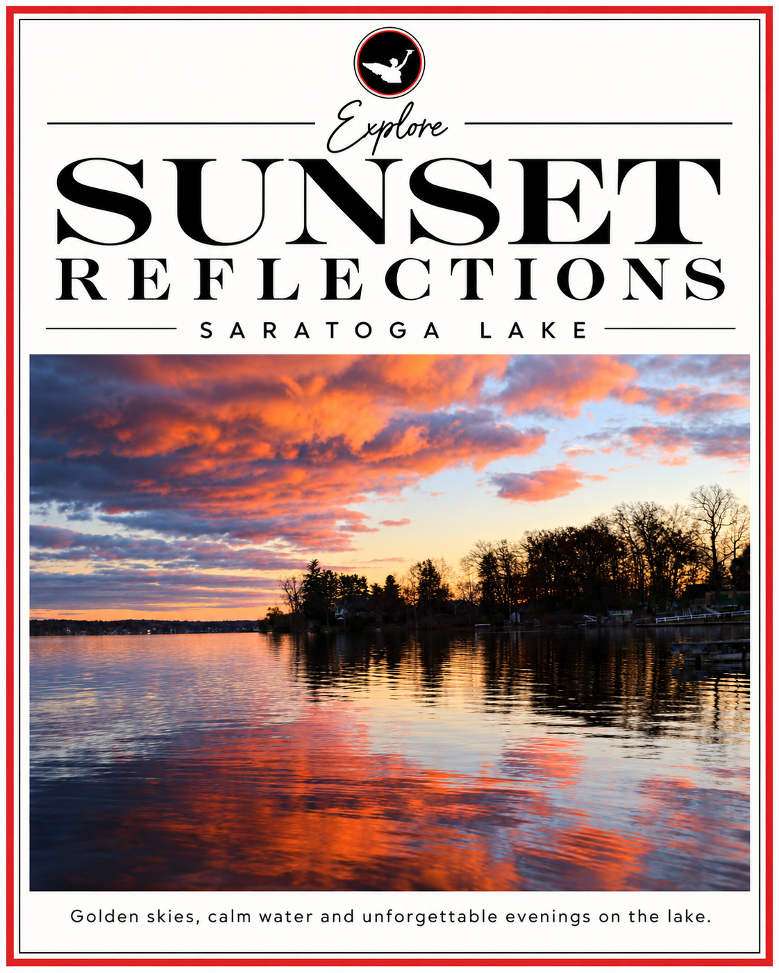Social media graphic for Saratoga County Tourism Campaign