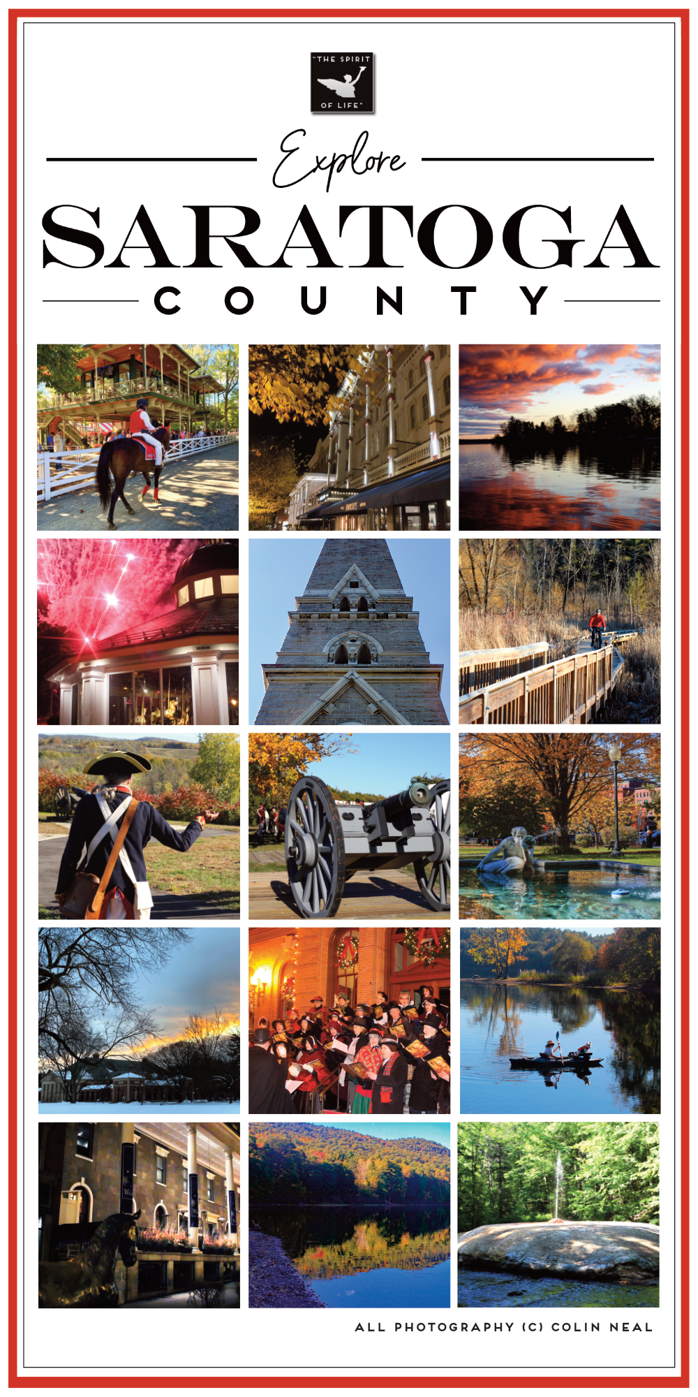 Newspaper ad for Saratoga County Tourism Campaign