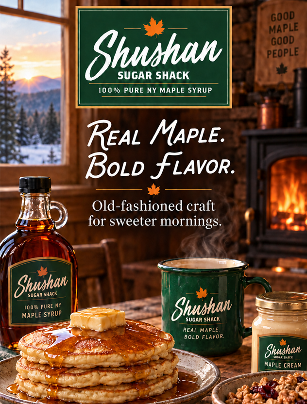 Social media graphic for 'Shushan Sugar Shack'