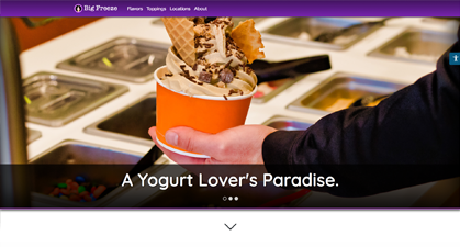 Thumbnail for Yogurt Shop Website